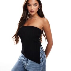Bershka Black Strapless Camisole